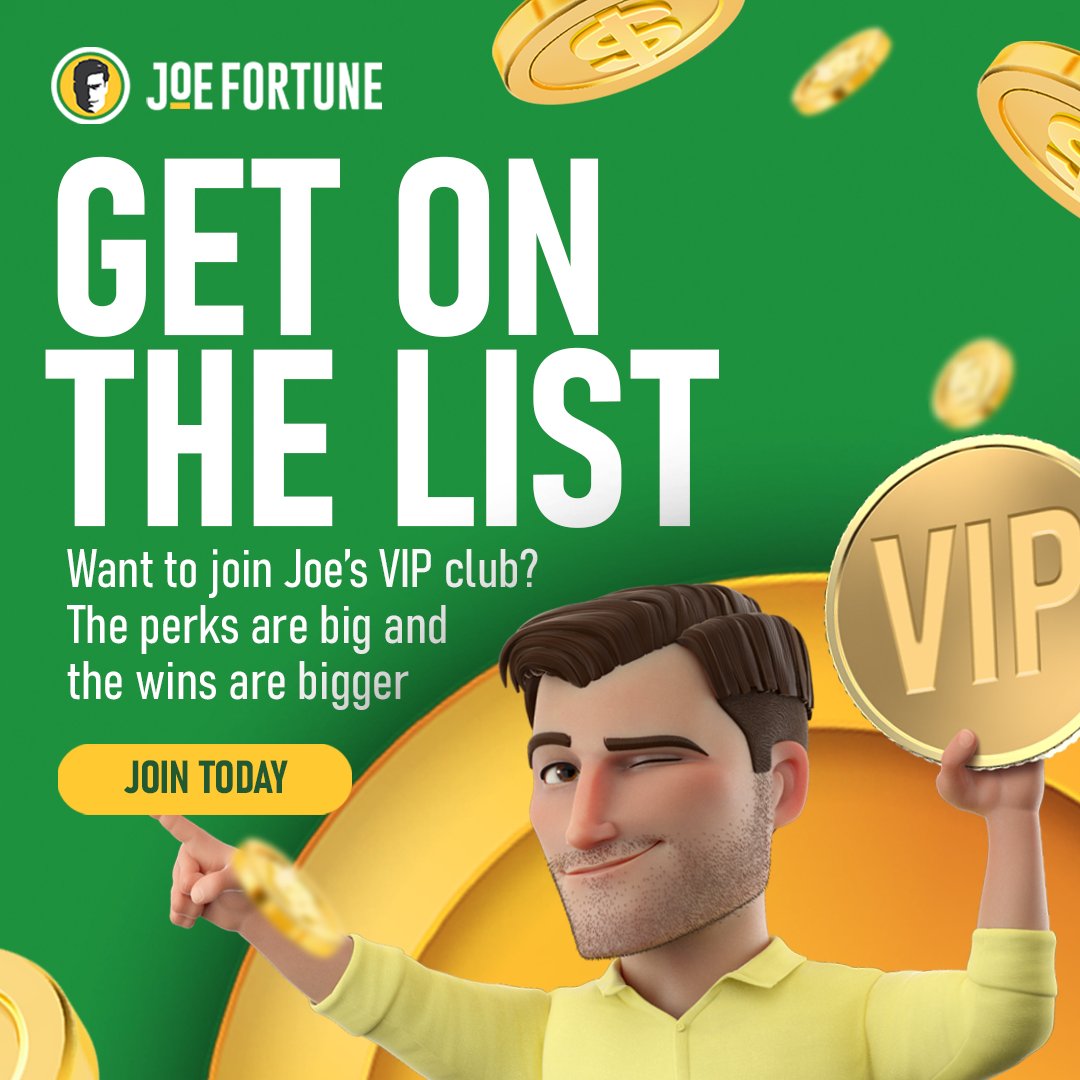 Cash in some cheeky perks when you join my VIP club! 😎

Don't miss out👉 bit.ly/JoeFortuneLinks