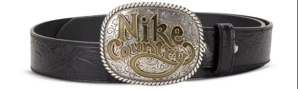 Nike Country Men’s Plaque Buckle Embossed Leather Belt Black Size Large ebay.us/m/eXDawW #nike #country #belt #belts #beltbuckle