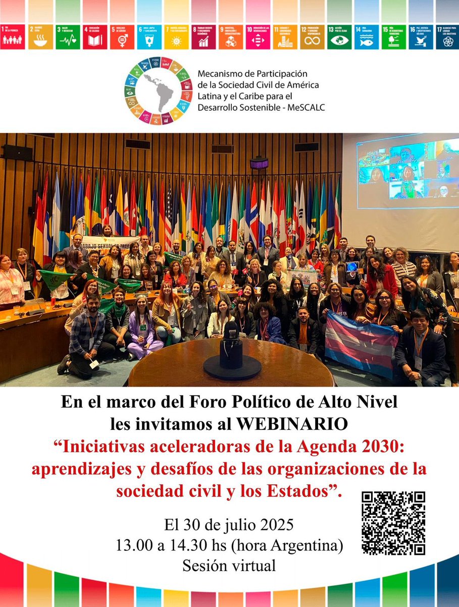 🌎 Webinario | Iniciativas que aceleran la Agenda 2030
🗓️ 30/07 | ⏰ 13:00 ARG / 11:00 COL
💻 Virtual | 📌 Inscríbete 👉 

docs.google.com/forms/d/e/1FAI…

📣 América Latina solo alcanzaría el 22% de las metas. ¡Actuemos ya!
#Agenda2030 #ODS #AméricaLatina