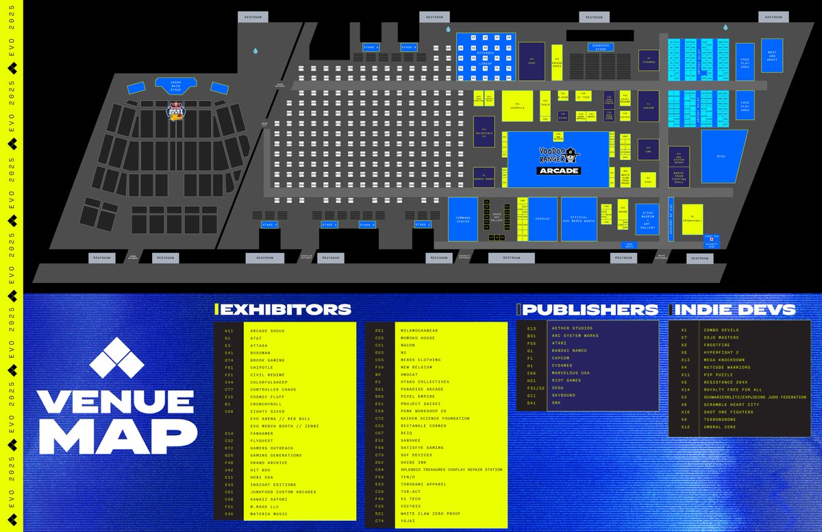 Presenting the #Evo2025 Venue Map!