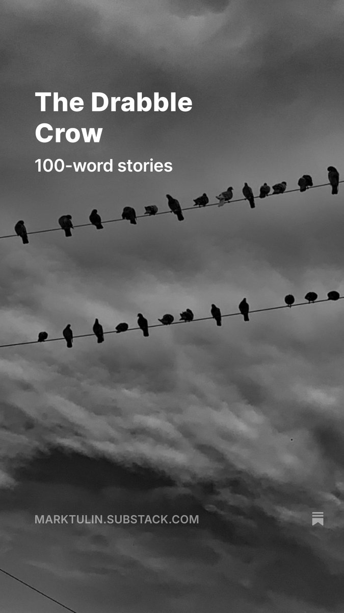 Mark Tulin (@crow_writer) on Twitter photo Crow Writer Newsletter
The Drabble Crow, by <a href="/Crow_writer/">Mark Tulin</a> open.substack.com/pub/marktulin/… Crow Writer Newsletter
The Drabble Crow, by <a href="/Crow_writer/">Mark Tulin</a> open.substack.com/pub/marktulin/…