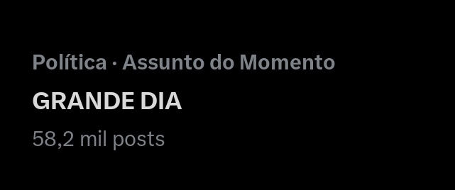 A TAG É

GRANDE DIA

Bora meter 1 milhão!

Comente GRANDE DIA e da RT