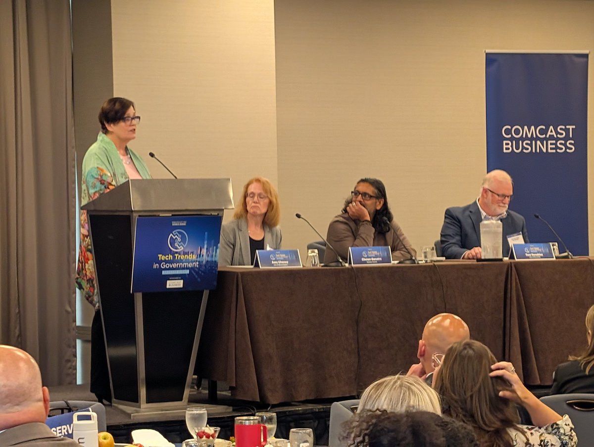 Facing the tough facts &amp; stats around #CyberSecurity &amp; #AI. Thanks, <a href="/comcastbusiness/">Comcast Business</a>, for putting this Tech Trends panel together. <a href="/CityMinneapolis/">City of Minneapolis</a> <a href="/RamseyCounty/">RamseyCounty</a> <a href="/BurnsvilleMN/">City of Burnsville</a> <a href="/bloomington_mn/">City of Bloomington</a>