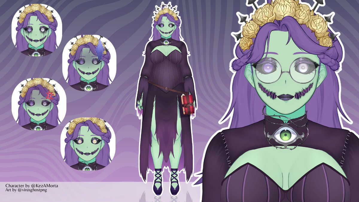 Vtuber Model for <a href="/KezAMorta/">Kezahe, a morta {VtuberBR} 🏳️‍⚧️ 🧟‍♀️</a> !

Thank you very much for your patience and trust.  #Vtuber #Live2dCommissions