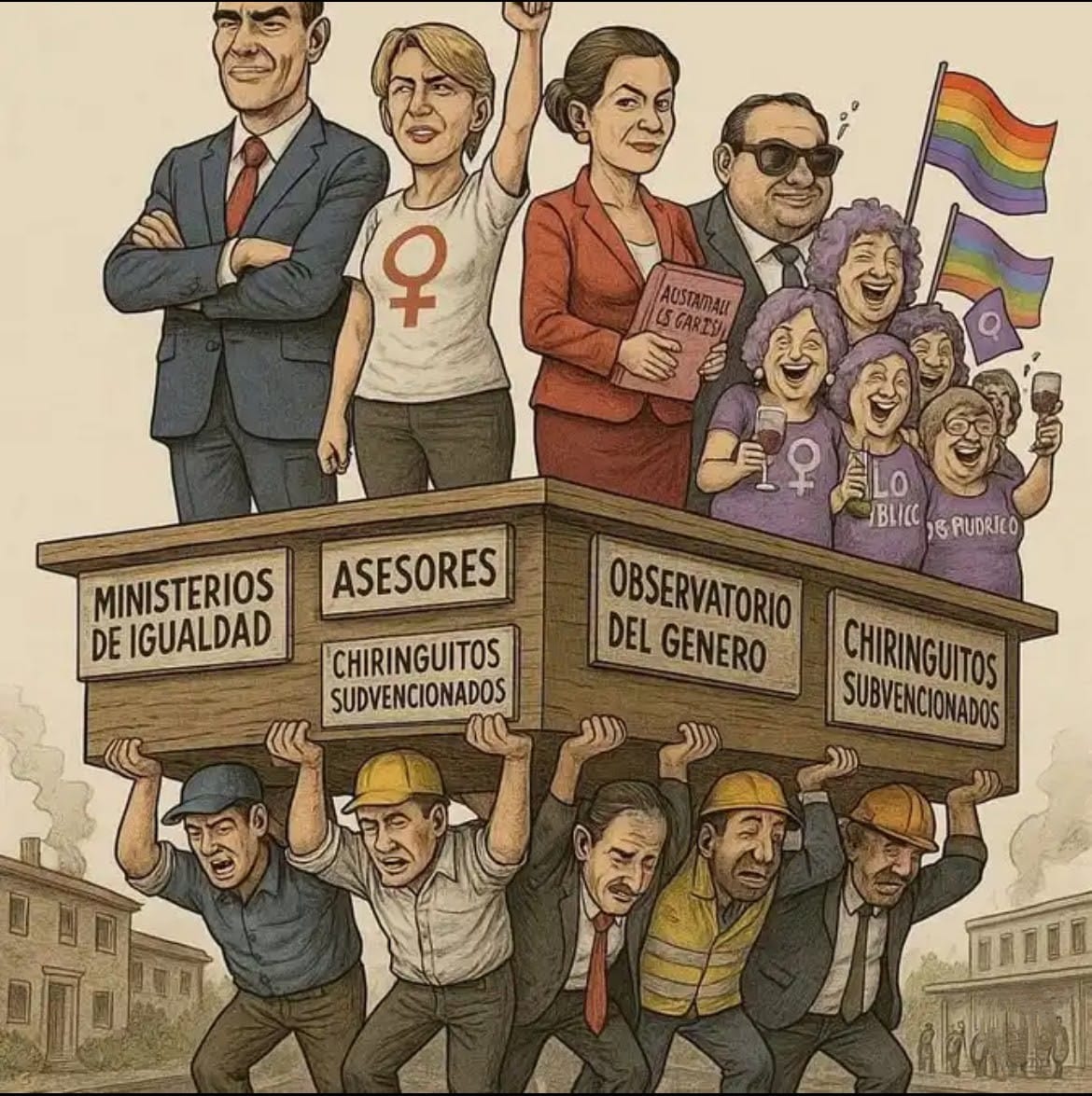Quitando a los de arriba ,respiraremos  los de abajo .
