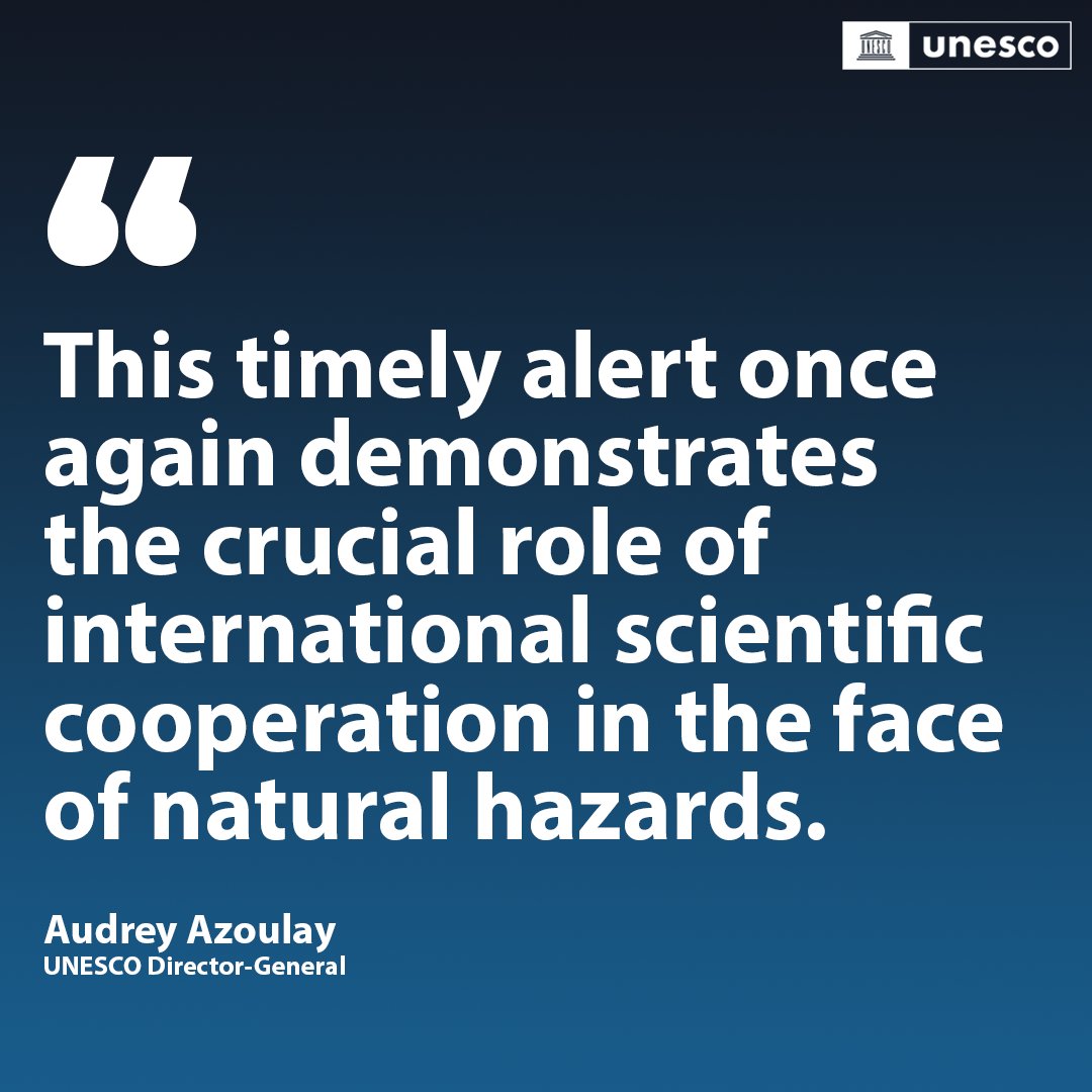 UNESCO 🏛️ #Education #Sciences #Culture 🇺🇳 (@unesco) on Twitter photo Following the powerful earthquake originating off the coast of Russia, <a href="/UNESCO/">UNESCO 🏛️ #Education #Sciences #Culture 🇺🇳</a>'s early warning systems triggered a #Tsunami alert within just ten minutes.
Thanks to this global monitoring system which UNESCO has been deploying for more than 20 years, as well as the Following the powerful earthquake originating off the coast of Russia, <a href="/UNESCO/">UNESCO 🏛️ #Education #Sciences #Culture 🇺🇳</a>'s early warning systems triggered a #Tsunami alert within just ten minutes.
Thanks to this global monitoring system which UNESCO has been deploying for more than 20 years, as well as the