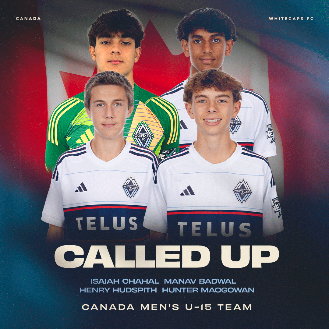 Costa Rica, here we come 🍁

Four Whitecaps FC <a href="/BMO/">BMO</a> Academy players have been called up to <a href="/CANMNT_Official/">CANMNT</a>’s U-15 squad for the <a href="/Concacaf/">Concacaf</a> Championship in Costa Rica! 

Wishing our young ‘Caps Isaiah Chahal, Manav Badwal, Henry Hudspith, Hunter MacGowan &amp; Stephan Mantilla