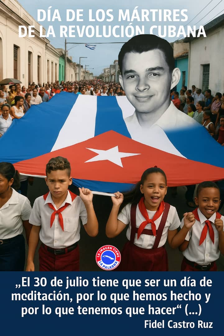 Nuestro #SantiagoDeCuba como ya es tradición, conmemorando el Dia de los Martires de la Revolucion en honor a los jóvenes Frank País y Raúl Pujols en la Peregrinación hasta el Cementerio Santa Ifigenia.

#LaLuchaNoHaCesado
#CubaEstaFirme