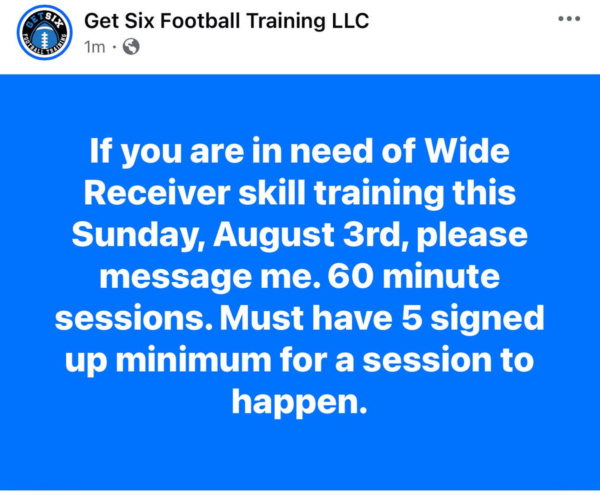 Get Six Football Training (@getsixtraining) on Twitter photo 