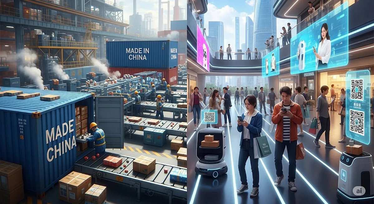 China may be stepping back from the role of the world’s factory. This transformation is reshaping global #trade and economic strategy. #GlobalEconomy #Innovation 

Read more 👇
🧵 buff.ly/P7sC4ge

<a href="/technicitymag/">Technicity Magazine</a> <a href="/gvalan/">Greg Valancius</a> <a href="/DrFerdowsi/">Sahba Ferdowsi DO (conciergedoc)</a> <a href="/junjudapi/">Peter Tendekayi Chingonzo</a> <a href="/mary_gambara/">Mary Gambara</a>