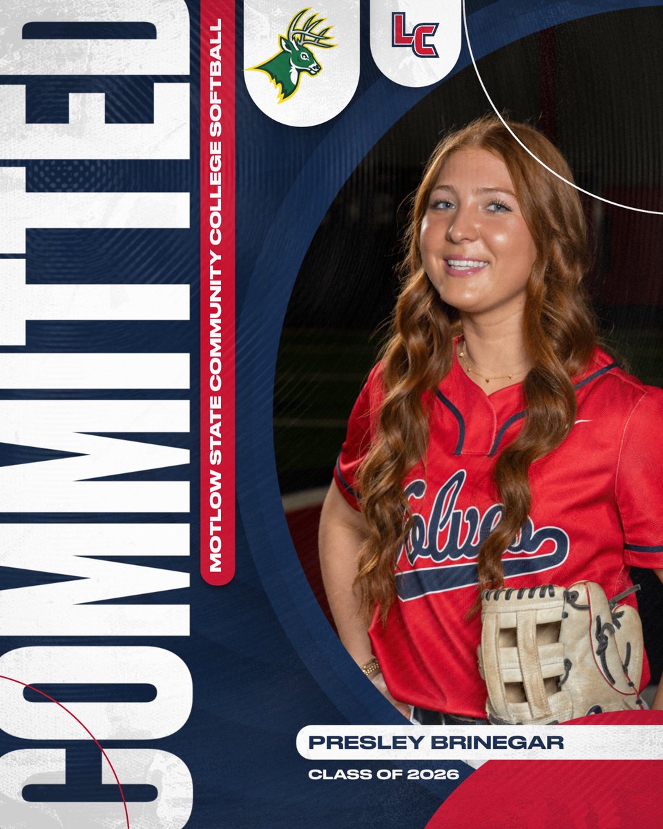 BrinegarPresley's tweet photo. So excited and blessed to announce my commitment to play softball at Motlow
State! Huge thank you to God, all my coaches, teammates, family, and friends for their support. Can't wait for this next chapter!🦌💚
@MotlowSoftball @LibertyCreekSB @furyplatjohnson https://t.co/bEH0XkroQc