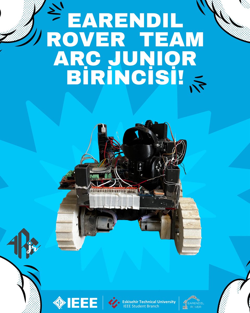 IEEE ESTÜ çatısı altında faaliyetlerini sürdüren Earendil Rover Team, Anatolian Rover Challenge (ARC) Junior yarışmasında tüm kulvarlarda en yüksek puanları alarak birinci oldu!

Tüm takım üyelerini tebrik ediyor, daha nice ulusal ve uluslararası başarılar diliyoruz!