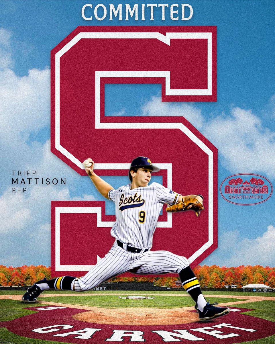 Tripp Mattison (@trippmattison) on Twitter photo Blessed to announce my commitment to play baseball at Swarthmore College. I would like to thank my family for helping support me on this journey as well as coach Yoder, Honeycutt, Leidner, and Both Corbetts. I would also like to thank Coach Midkiff and Rubayo for this opportunity Blessed to announce my commitment to play baseball at Swarthmore College. I would like to thank my family for helping support me on this journey as well as coach Yoder, Honeycutt, Leidner, and Both Corbetts. I would also like to thank Coach Midkiff and Rubayo for this opportunity