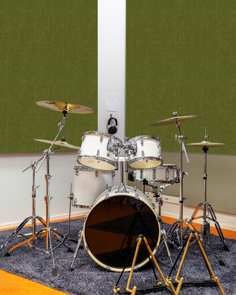 Reverb off. Creativity on.
Loud never sounded so good. Acoustic panels from Fabricmate help manage sound without muting your style. 🥁