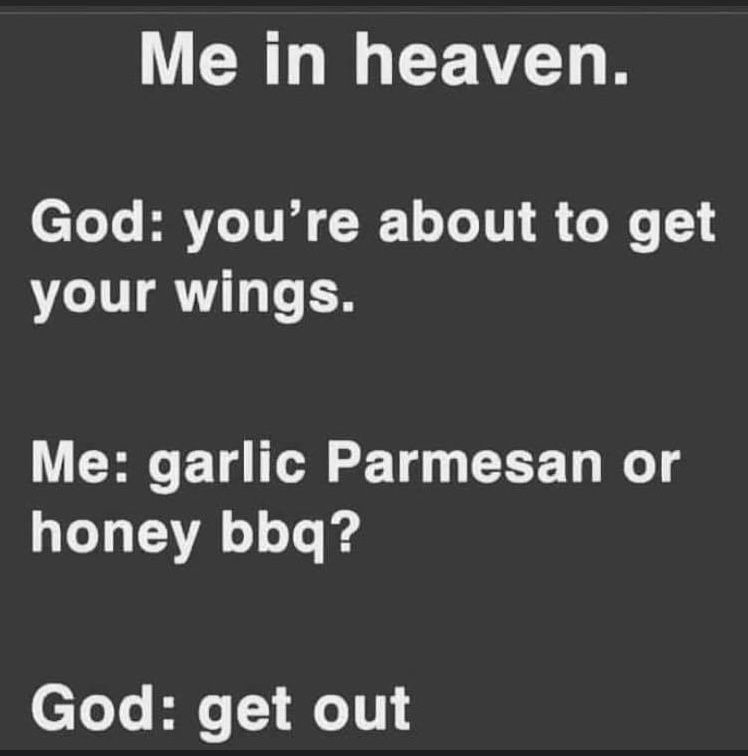 Well it is Wing Wednesday