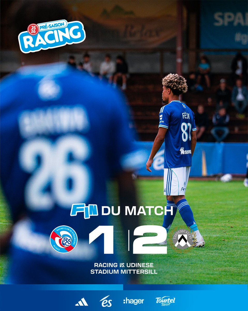 ⏹️ 90'+3 Le RCSA s’incline face à Udinese.

Malgré une bonne première période, Udinese revient au score en début de deuxième période et parvient à garder l’avantage.

🔜 Prochain rendez-vous samedi face au FC Heidenheim.

#RCSAUDI (1-2)