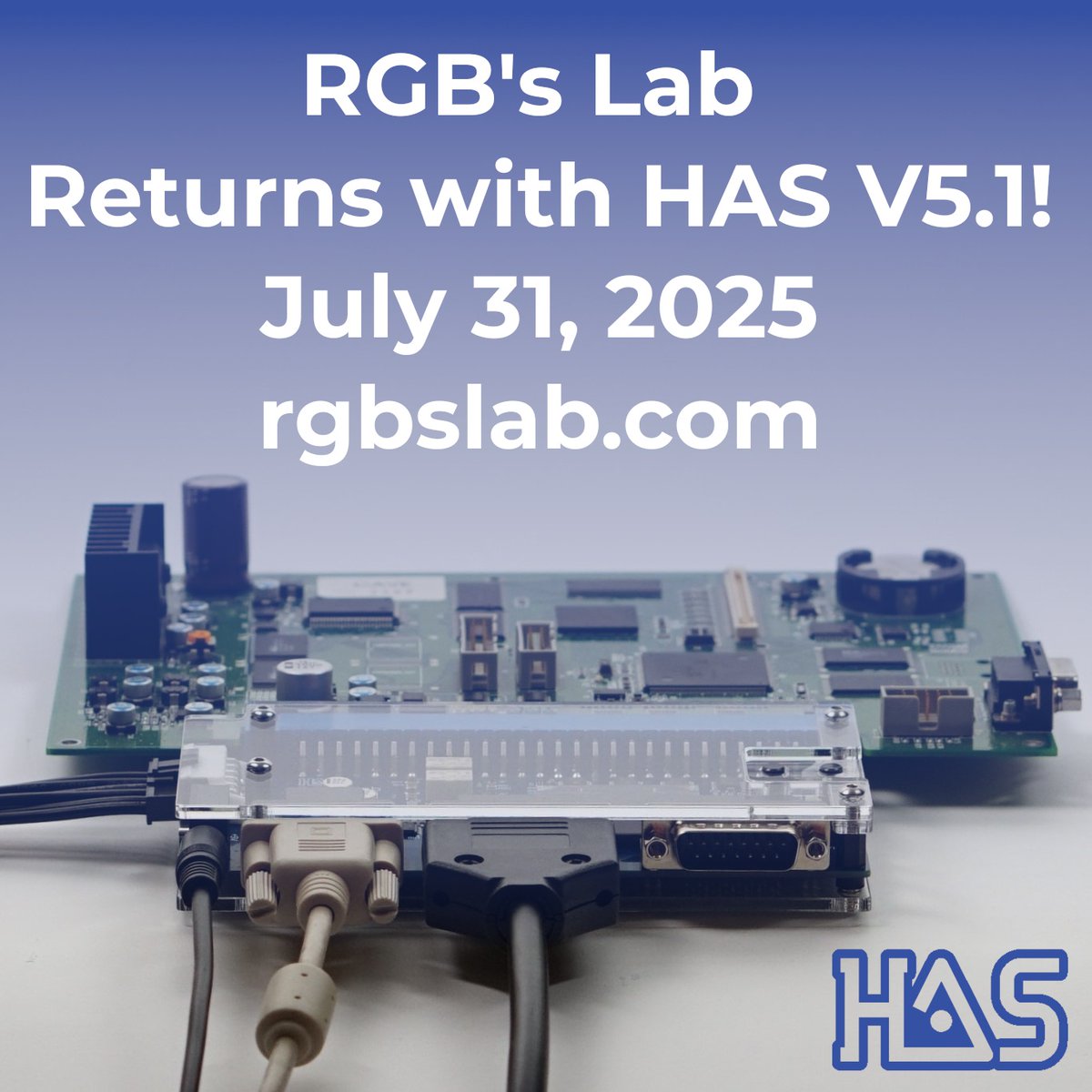 RGB's Lab reopens after a long hiatus!

The Home Arcade System is back, upgraded to V5.1 with an HD-15 port (RGBS) and a larger, 1.3" OLED display.  

July 31, 2025 | rgbslab.com