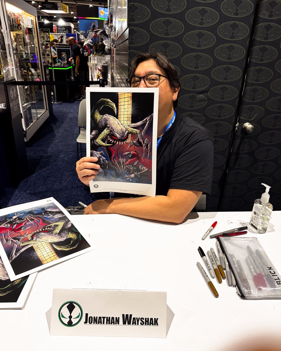 Back from SDCC.  Back to the drawing table.  It was an incredible show.  One to remember.  So many great people and awesome conversations.  I appreciate you all.   Here are a few moments that were important to me from the show.  Shout out to my SDCC crew.

CUL-DE-SAC next week!
