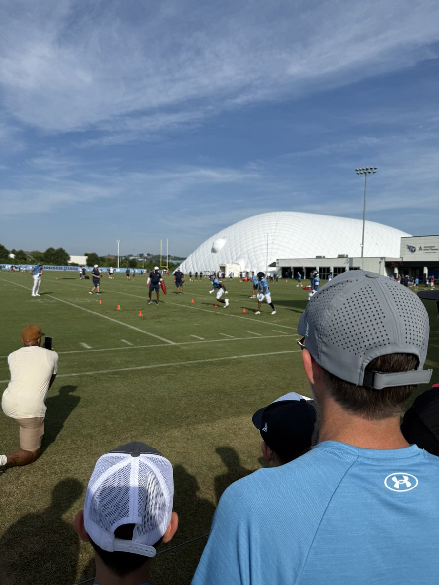 Great day the Tennessee Titians morning practice with the guys! <a href="/Titans/">Tennessee Titans</a>