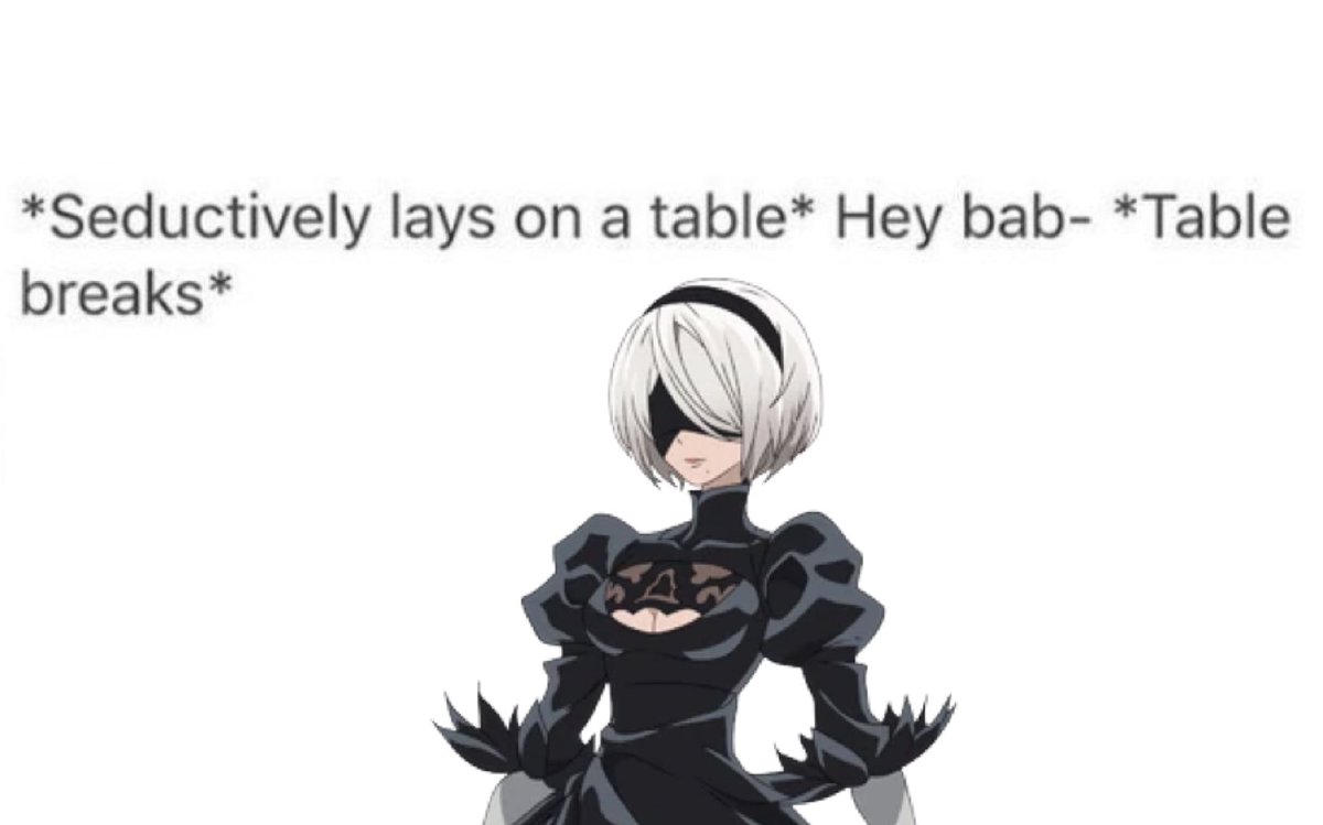 Reminder that 2B is canonically 148.8kg