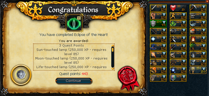 Victory 
Eclipse of the Heart - 10 HP