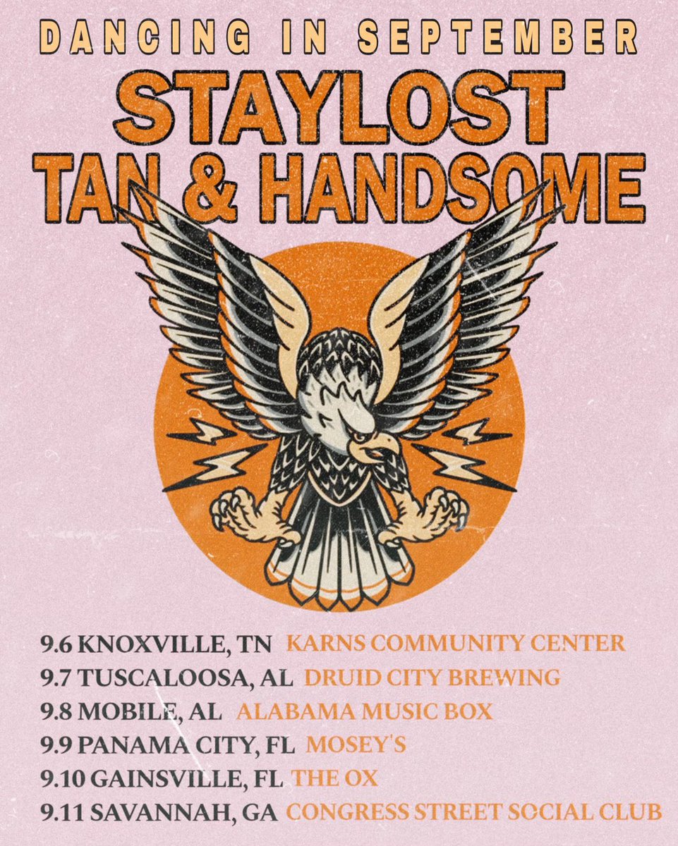 Better late than never, but we’re hitting the road in September. Bunch of cool southeast spots and we’re going to the fucking beach or so help me God.