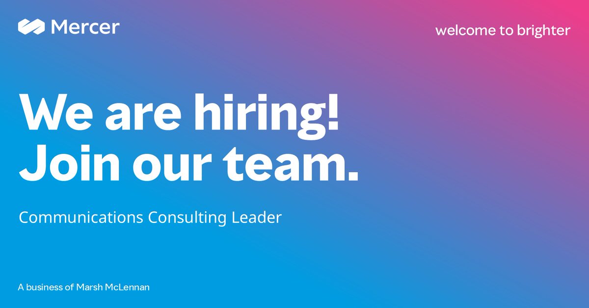 We are #hiring a Communications #Consulting Leader. In this role, you will drive strategy, mentor teams, and develop impactful communication plans. #Apply today. bit.ly/4faV4n0
