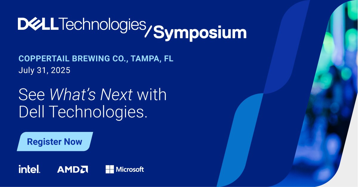 kevin_houston's tweet image. Tampa, tap into tomorrow. On July 31, we're serving up tech with a twist at Coppertail Brewing Co. Join us for a day of future-focused insights, fresh perspectives, and your favorite local brews.

Watch what to expect here del.ly/6010fpdRa #iwork4dell