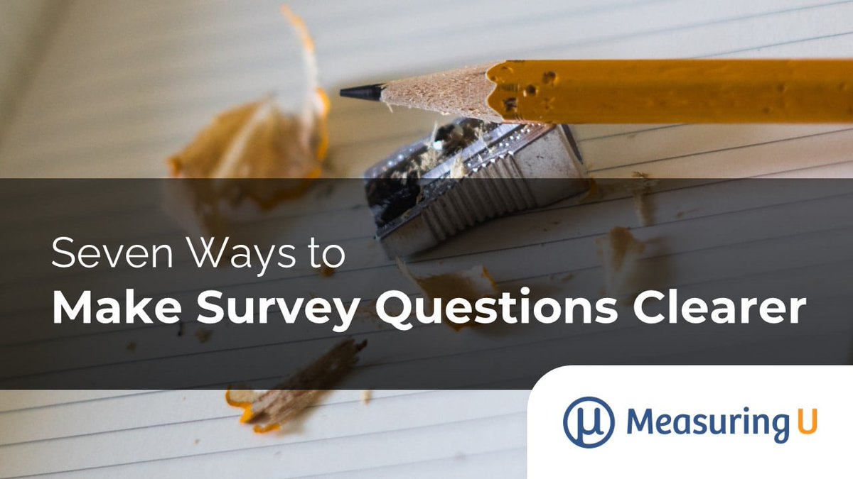 Should passive voice always be avoided when writing #survey questions? Probably, but the decision between active and passive voice is not always straightforward. measuringu.com/clearer-questi…