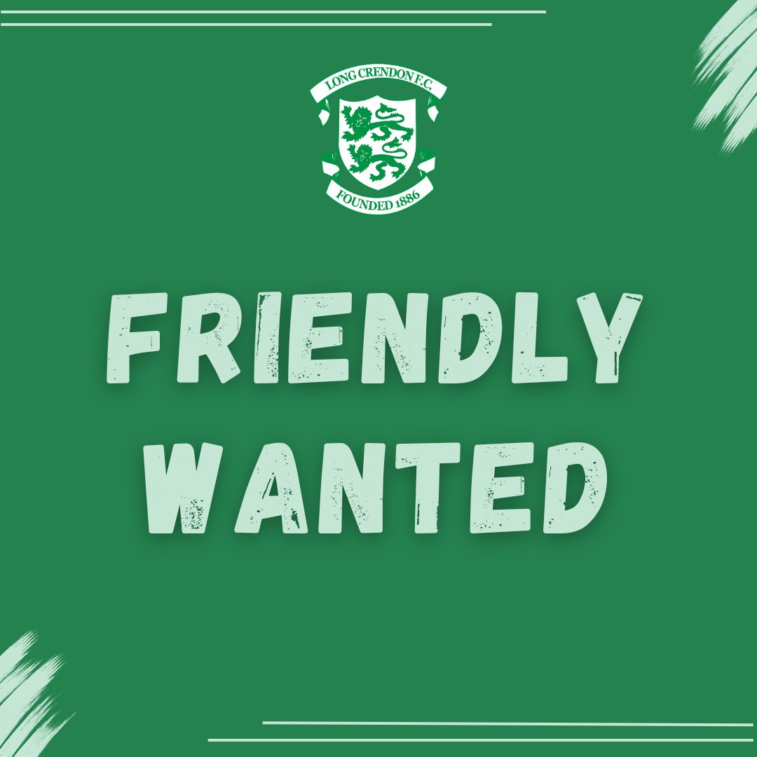 🚨 Friendly Wanted 

We're looking for a friendly this Saturday, 2nd Aug, or Tuesday next week, 5th Aug. We'd like to host but can travel if needed so if you're interested, or know a team that might be, please get in touch 💚