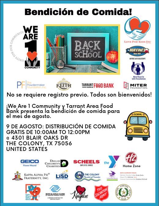 Good Afternoon #CougarNation!! TCHS is hosting an upcoming food blessing on August 9th! Take a look at the flyer if this would be of benefit to you and your family 😀