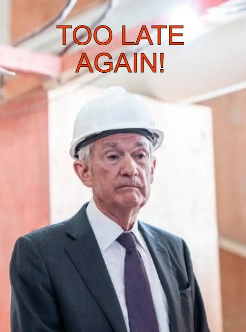 🚨BREAKING:  Too Late Jerome Powell Fed Chair refuses to CUT Interest rates AGAIN…