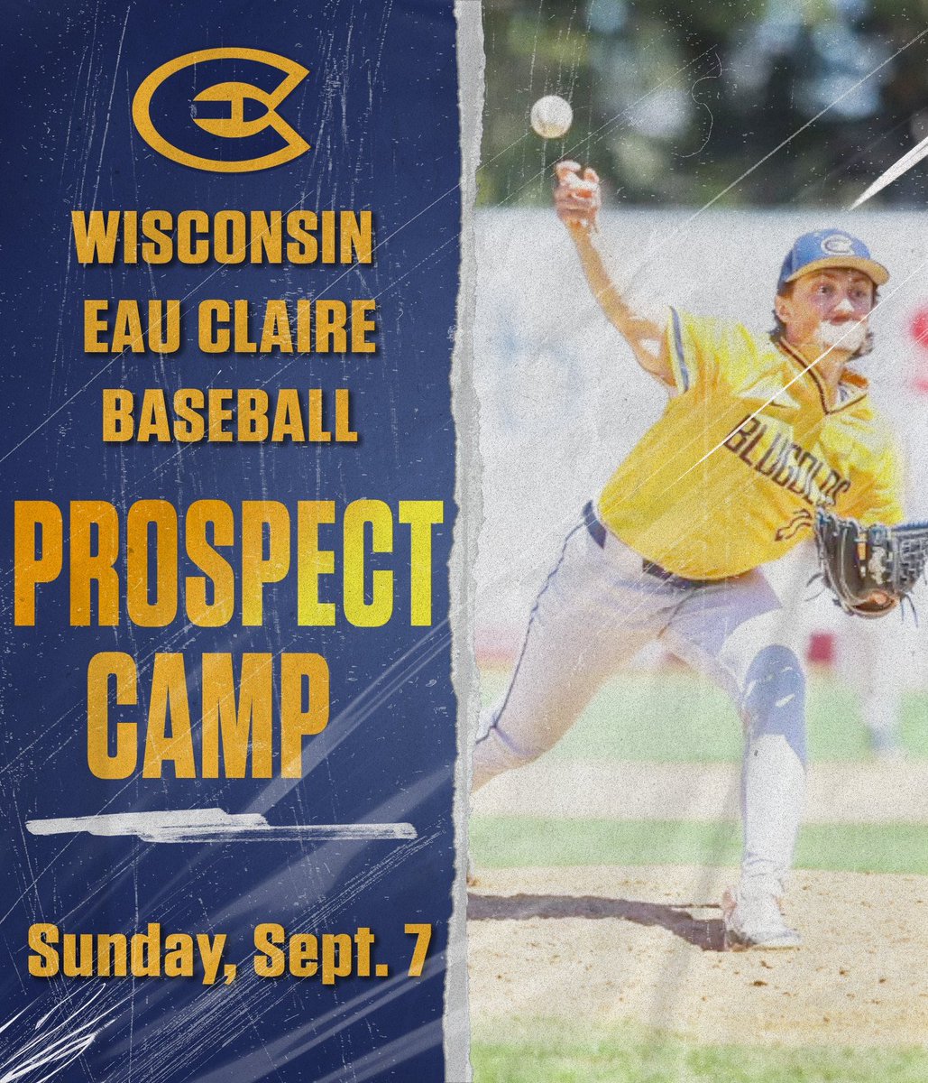 We are hosting a Prospect Camp on Sunday, Sept. 7th for any 2026 graduates. Great opportunity to visit Eau Claire and get in front of our coaching staff.  

blugolds.com/sports/2023/6/…