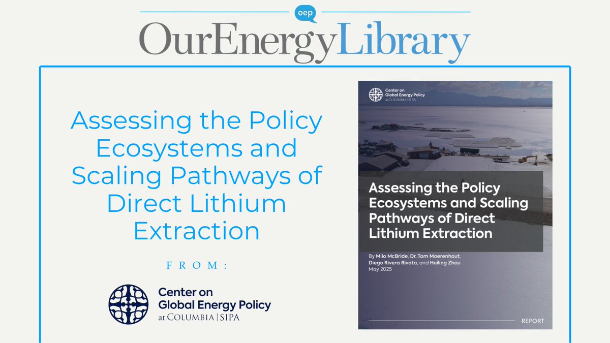 Lithium plays a critical role in the global energy transition. It is the core ingredient of lithium-ion batteries that power electric vehicles (EVs) and are used in stationary energy storage systems. 
ourenergypolicy.org/resources/asse…