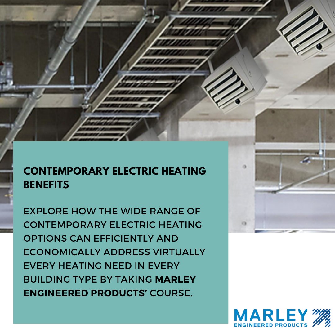 Expand your knowledge with our FREE online course.

<a href="/MarleyMEP/">Marley Engineered</a> : Contemporary Electric Heating Benefits - aecdai.ly/marley01aw