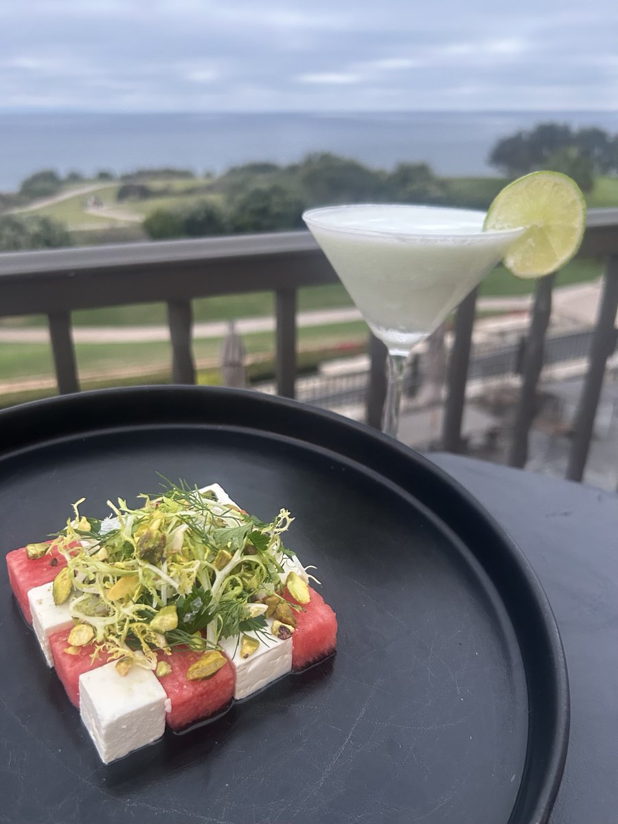 TrumpGolfLA's tweet image. Dive into summer vibes with our Watermelon &amp;amp; Feta Herb Salad! Sweet, savory, and oh-so-refreshing—perfectly paired with our zesty Key Lime Pie Martini.   Who knew dinner could taste this good? 
#TrumpLA #Trumpgolf #SummerSalad #DinnerDelight