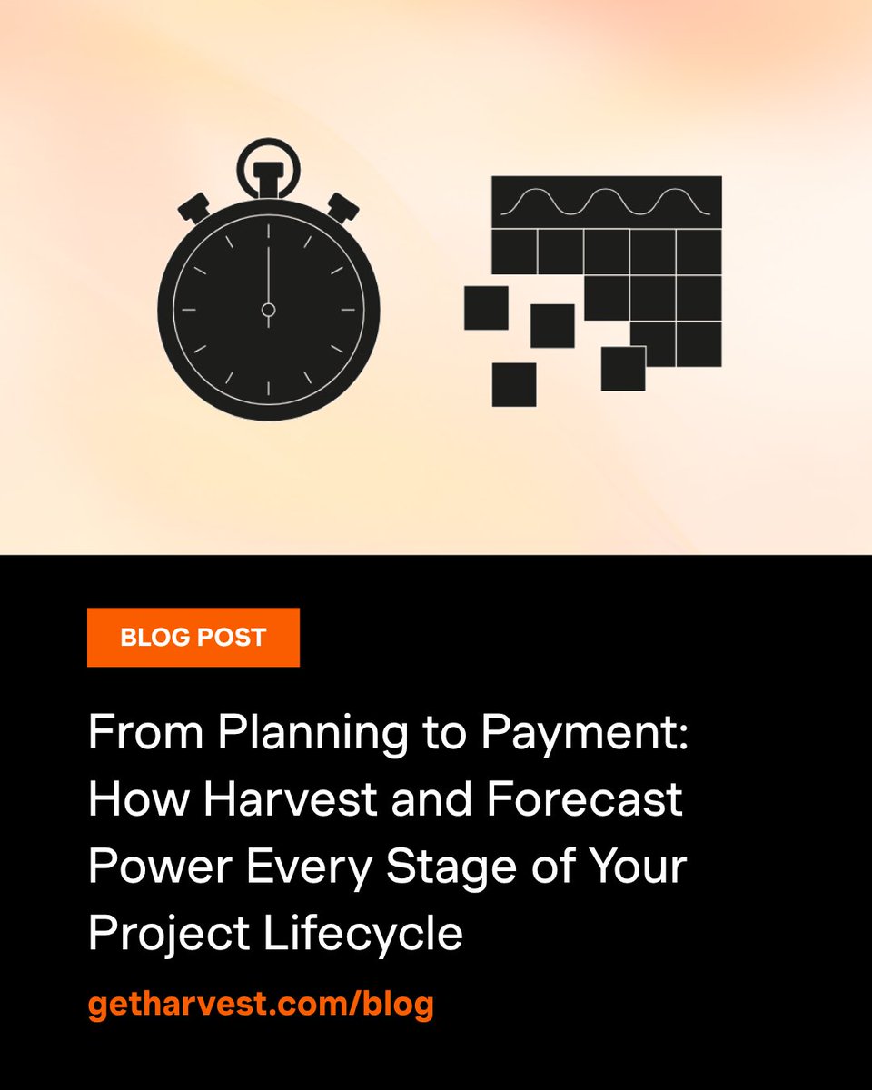 Most agencies treat estimation, execution, and payment as separate problems. That's why projects spiral and teams burn out.

The fix? A connected system from quote to payment. Harvest + Forecast make profitable projects standard practice.: 

Read more: hubs.ly/Q03zyPt_0
