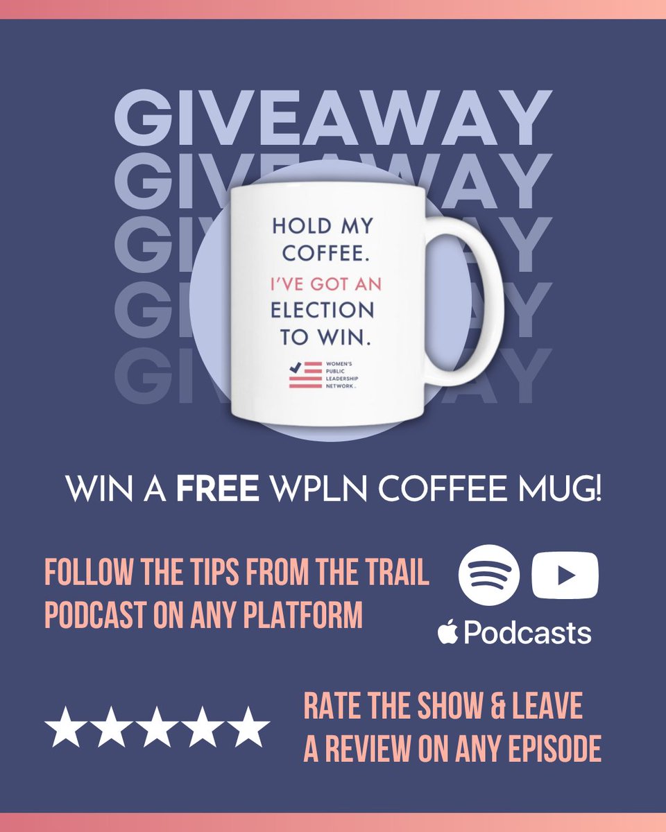 ☕ GIVEAWAY ALERT! We're giving away a FREE WPLN coffee mug!

Here's how to enter:

1️⃣ Follow the #TipsFromTheTrail podcast on Spotify, Apple Podcasts, or YouTube
2️⃣ Leave a rating &amp; review for the podcast on Spotify or Apple Podcasts!

🔗 here: hubs.la/Q03zBl7V0