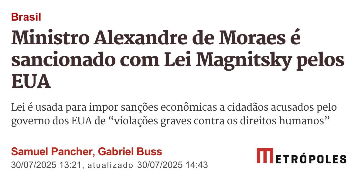 Um ataque à Justiça brasileira é um ataque à nossa democracia. A tentativa de Trump de sancionar Moraes é um absurdo inaceitável. O Brasil não se curva a golpistas. 🇧🇷✊🏾