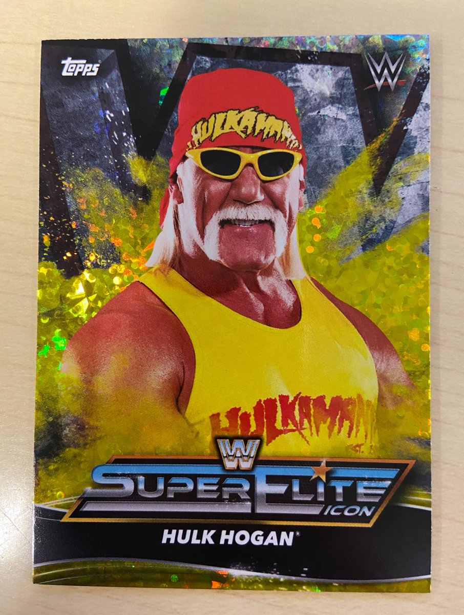 2022 WWE <a href="/Topps/">Topps</a> Wrestling Superstars Super Elite Icon Hulk Hogan #WrestlingCardWednesday