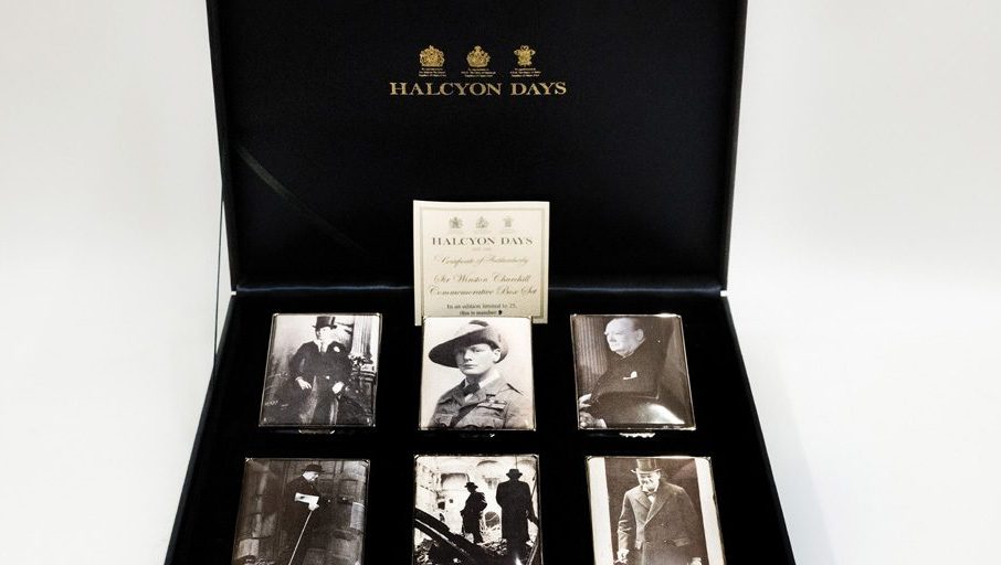 Discover Halcyon Days’ Sir Winston Churchill Commemorative Boxed Set, a collection of six keepsake enamel boxes capturing each influential decade of his life and legacy. Now available at Lucy Zahran &amp; Co. the-grove.visitlink.me/tafMUW