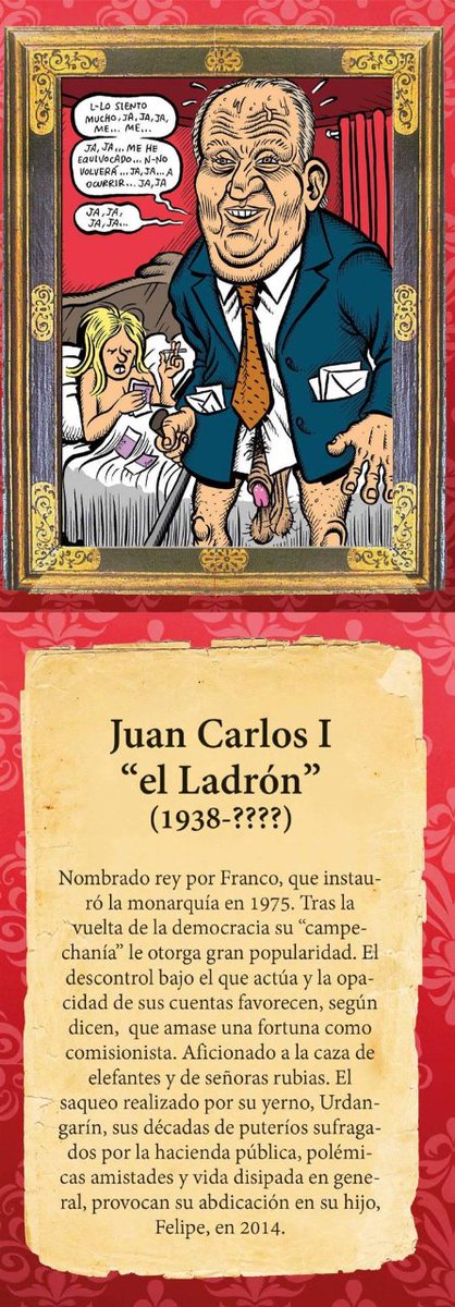 Biografías nada ejemplares...
#ExpulsemosAFelipeVI