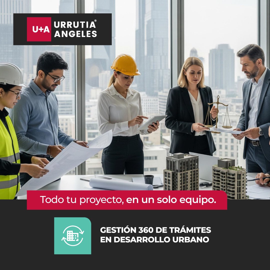 UAabogados's tweet photo. ¡Nuevo servicio en U+A! Lanzamos Gestión 360 de Trámites en Desarrollo Urbano. Una solución integral para tus proyectos. 

¡Olvídate de coordinar múltiples especialistas!
✅ Jurídico
✅ Técnico
✅ Arquitectónico
✅ Ingeniería

Todo en un solo equipo. De principio a fin. https://t.co/4dPUueqOEf