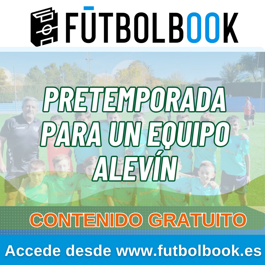 ¿Eres entrenador de un equipo Alevin? desde Futbolbook te hacemos un regalo. Una "Planificación para un equipo Alevin en pretemporada". Si eres entrenador de otras categorías, en breve regalaremos una planificación para el resto de categorías.
👉Síguenos.🔂Haz retweet