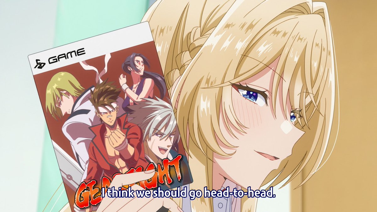 I love it when when anime references fighting games, the goofier the better.
(There's No Freaking Way I'll be Your Lover! Unless...)