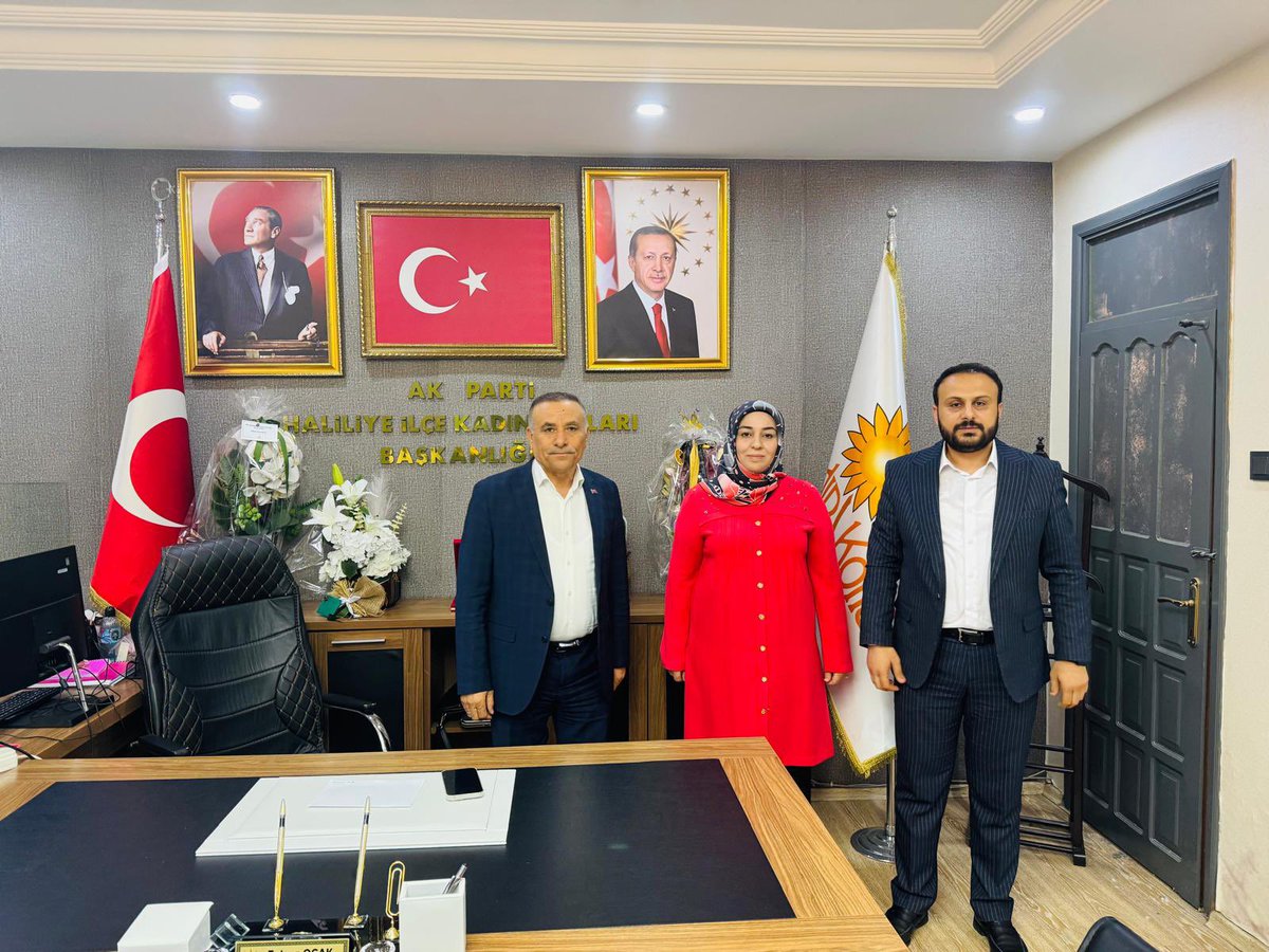 Ak Parti Haliliye İlçe Başkanı Mustafa Bağmancı, Ak Parti Haliliye Kadın Kolları Başkanı Fatma Ocak ve yönetim kurulu üyelerini ziyaret ettik.

Çalışmalarında başarılar diledik.