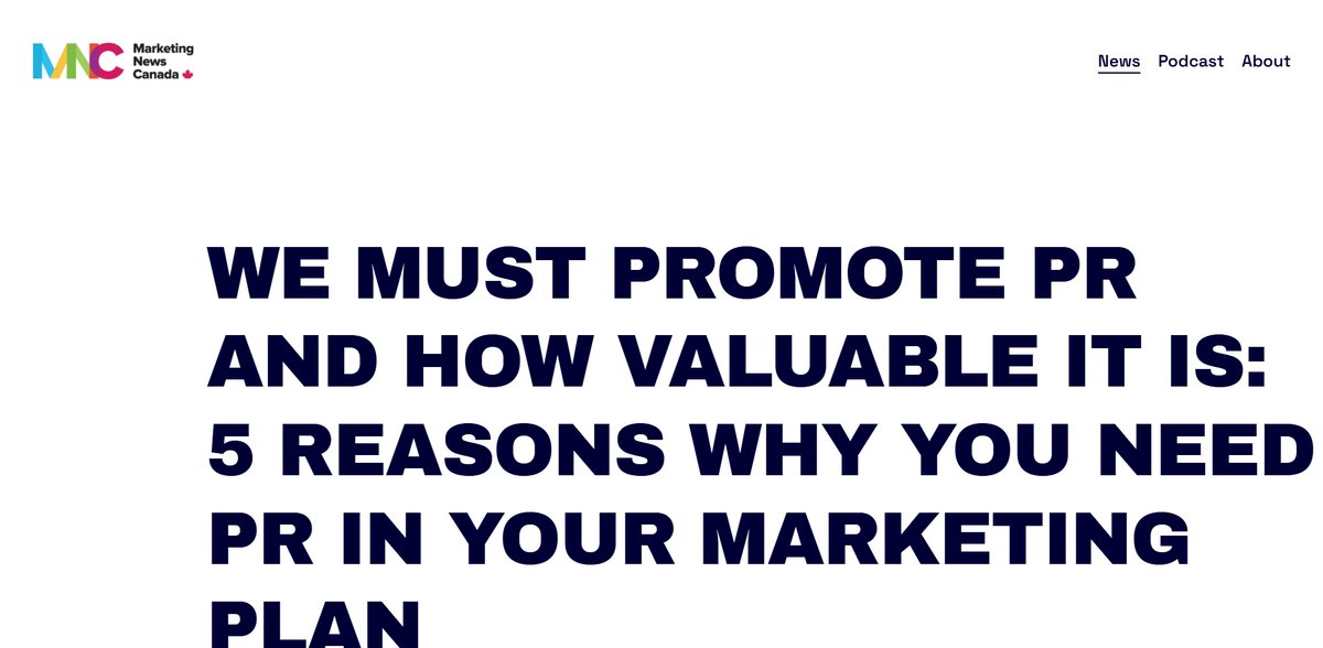 Rachel Thexton (@rthexton) on Twitter photo I wrote a piece about the value of PR two years ago.
I admitted that the industry has done a poor job communicating the value of our work and clarifying what PR execution looks like! What I wrote remains true today. Here is my piece for <a href="/MarketingNewsC2/">Marketing News Canada</a> tinyurl.com/44b6f7cz I wrote a piece about the value of PR two years ago.
I admitted that the industry has done a poor job communicating the value of our work and clarifying what PR execution looks like! What I wrote remains true today. Here is my piece for <a href="/MarketingNewsC2/">Marketing News Canada</a> tinyurl.com/44b6f7cz
