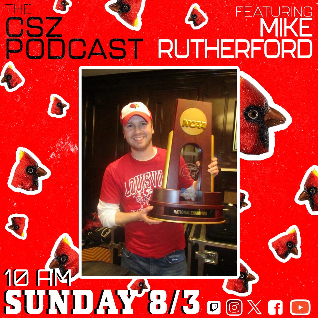 #Ble55ed™ (@jeremy_csz) on Twitter photo We are beyond honored welcome on to the show, the GOAT, <a href="/CardChronicle/">Mike Rutherford</a>! Tune in Sunday at a special start time of 10am as we talk about his biggest accomplishments,TBT, the state of media these days & why I used to be upset someone called him Ruthd*ck but totally get it now! We are beyond honored welcome on to the show, the GOAT, <a href="/CardChronicle/">Mike Rutherford</a>! Tune in Sunday at a special start time of 10am as we talk about his biggest accomplishments,TBT, the state of media these days & why I used to be upset someone called him Ruthd*ck but totally get it now!