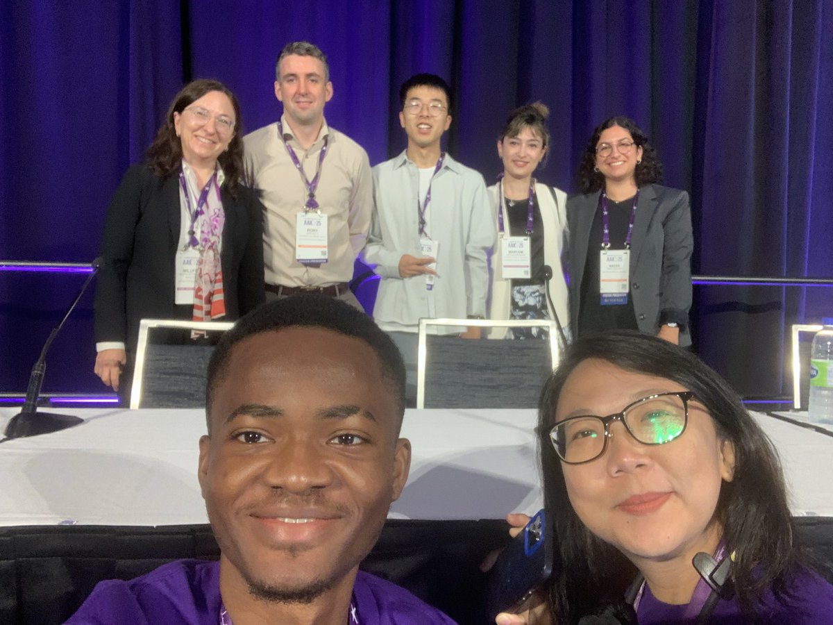Congratulations to all speakers from the multiomics session I chaired this morning #AAIC25. Photo taken by the wonderful <a href="/alzassociation/">Alzheimer's Association</a> ambassadors, who make all sessions run smoothly. My co-chair Dr. Yifei Cai <a href="/Yale/">Yale University</a> joined virtually. <a href="/MayoClinic/">Mayo Clinic</a> <a href="/MayoClinicNeuro/">Mayo Clinic Neuro</a>