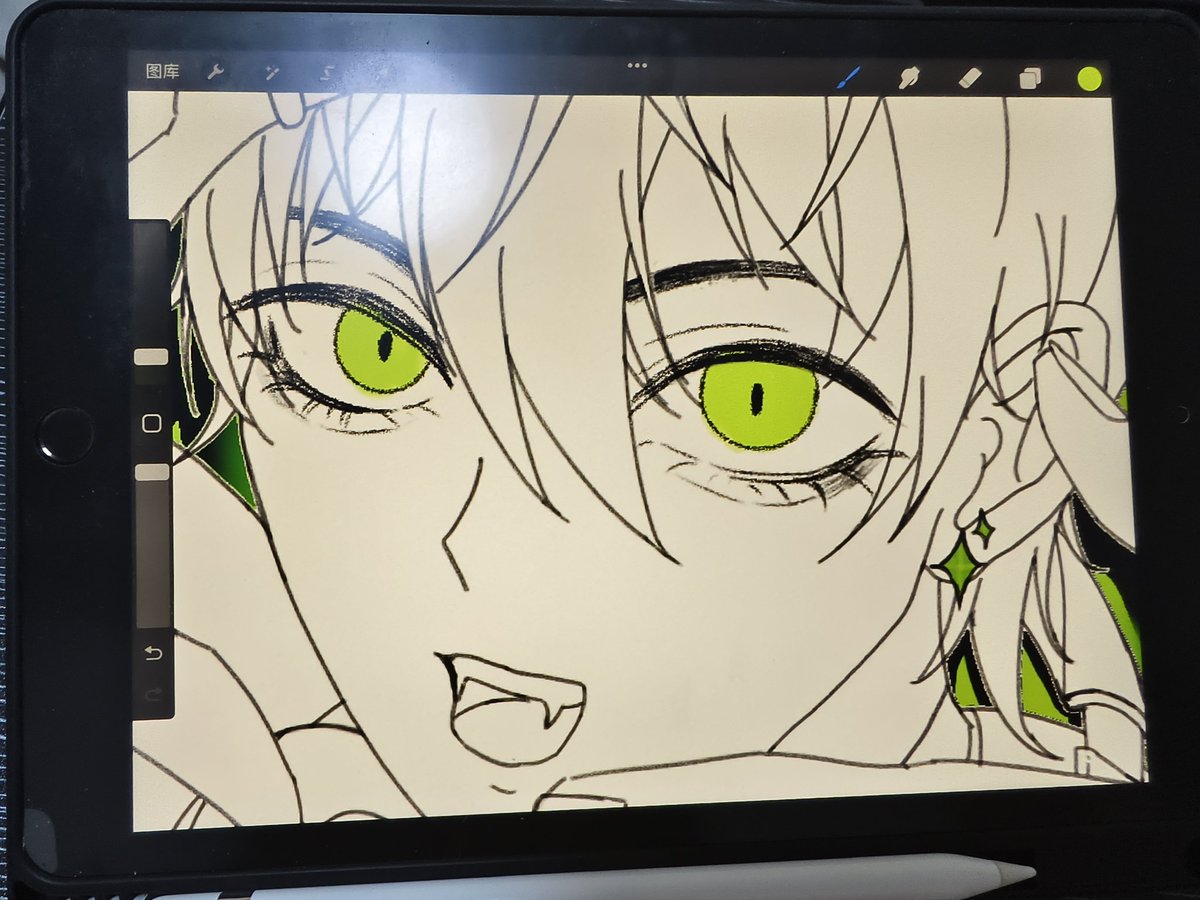 _SushiFox_'s tweet photo. 絵を描く..ゴミくん💚 https://t.co/HPakKq64WP